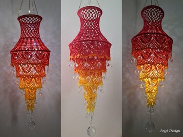 H&auml;kelanleitung Lampion "Sonnenf&auml;nger" in einem St&uuml;ck geh&auml;kelt - Bild 4