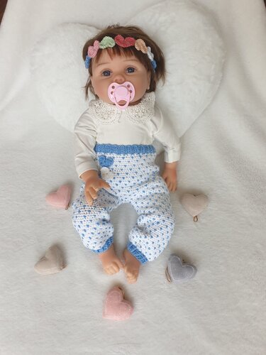 Crochet pattern for baby trousers Sweethearts (German/English)