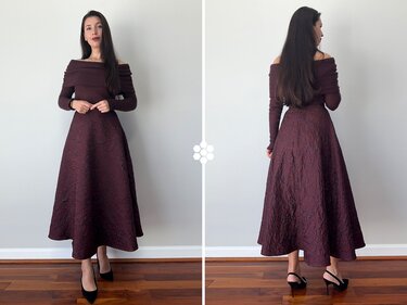 Skirt Grace | PDF Sewing Pattern with Video Tutorial | Elegant Skirt