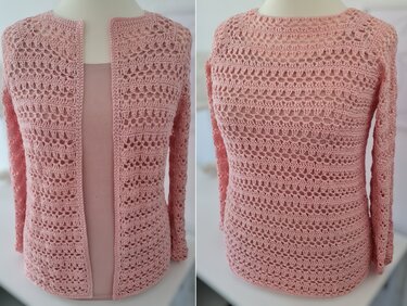 "Little Break" 4 in 1 Häkelanleitung in RVO / Weste, Jacke, Pullover, Shirt