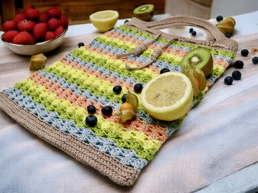 Tutti Frutti Bag | Market bag - crochet pattern