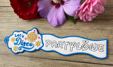 Stickdatei 3D-Anhänger PARTYLÖWE, Maschinenstickdatei - Sticken