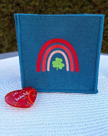 Stickdatei - Glücksbogen - Regenbogen - 3 Größen - Sticken