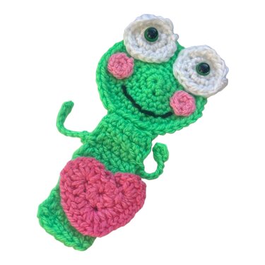 Häkelanleitung Lesezeichen Frosch