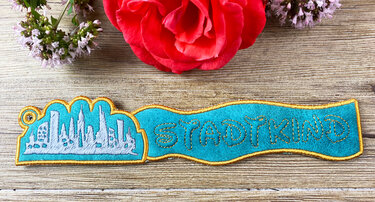 Stickdatei 3D-Anhänger STADTKIND, Maschinenstickdatei - Sticken