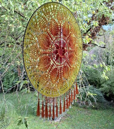 H&auml;kelanleitung "Mandala Sonnenf&auml;nger" - Bild 4