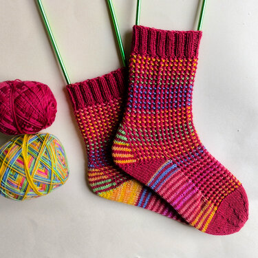 Panda-Socke Nr.16 - Stricken