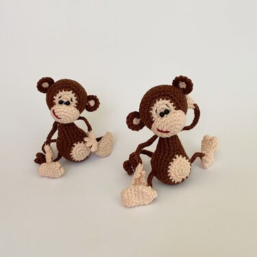 Häkelanleitung Mini Affe – Amigurumi Schlüsselanhänger (12 cm) - Bild 8