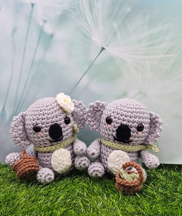 Koala Couple- Crochet Amigurumi- English