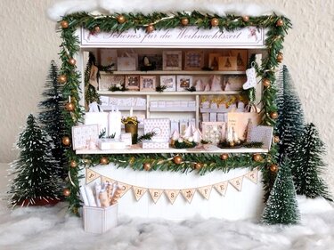 Bastelbögen Weihnachts-Miniaturen Hell - Basteln