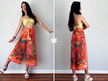 Wrap Pants Sewing Pattern Katja | Thai Pants | Beach Pants | Sizes XXS–7XL