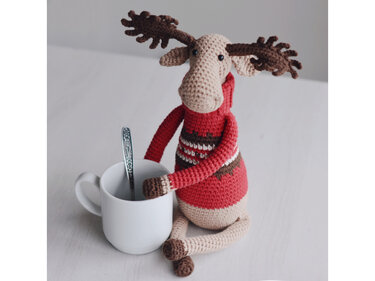 Elch Richard häkeln – Weihnachtliches Amigurumi Häkelanleitung PDF - Bild 4