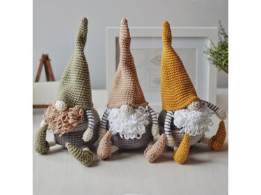 Weihnachtswichtel häkeln – Amigurumi Gnom Muster Häkelanleitung PDF