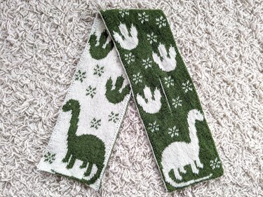 Steckschal "Spuren im Schnee" - Doubleface Strickanleitung - Stricken