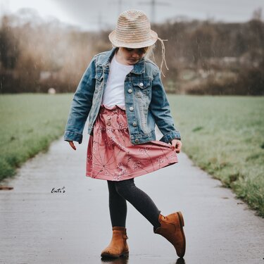 Rock kleine Tanzfee Schnittmuster mit Beamerdatei - Nähen