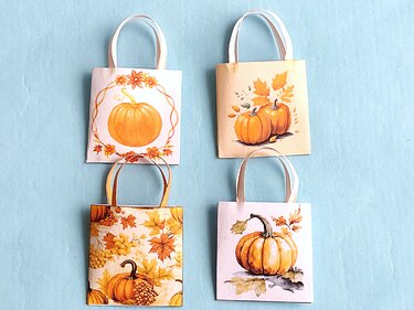 Bastelbögen Herbst-Miniaturen - Basteln