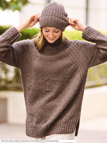 Raglanpullover und Mütze - Stricken