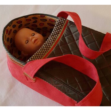 E-Book Schnittmuster Nähanleitung Puppentragetasche 2.0 in 2 Größen