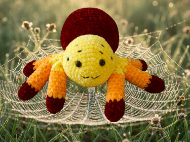 Crochet Pattern For The Amigurumi Cuddly Spider!
