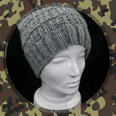 Strickanleitung warme schnell gestrickte Herrenmütze Max