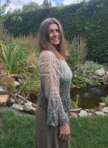 1-Bobbel-Pulli/Kleid Citrina, keine Nähte, Häkelanleitung