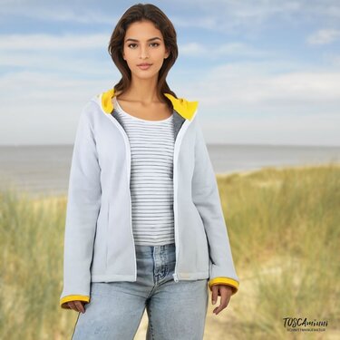 Schnittmuster Sweatjacke Ninon Gr. 34-54 + Video | Damenjacke Nähanleitung