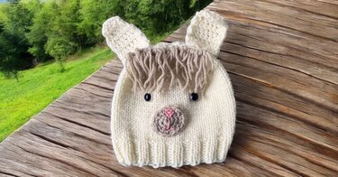 Strickanleitung Babymütze bis 6 Monate- für Jungen und Mädchen tragbar