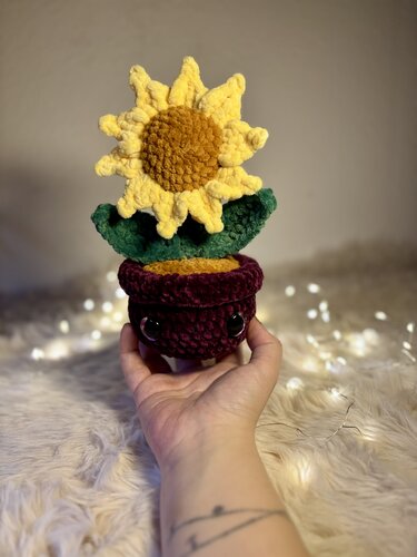 Sonnenblume Solina - Häkeln