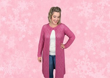 Häkelanleitung Mantel / Jacke "PINK POLAR" - Bild 3