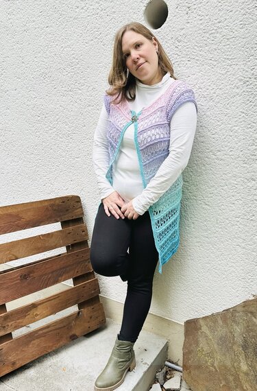 Häkelanleitung Weste "Solara"