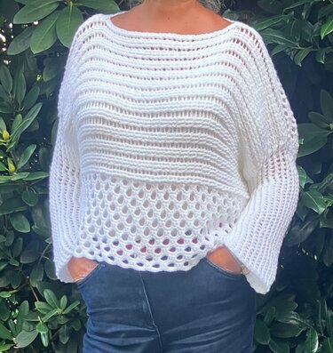 OVERSIZE-Pulli „Relief und Bögen“- Häkelanleitung - Bild 6