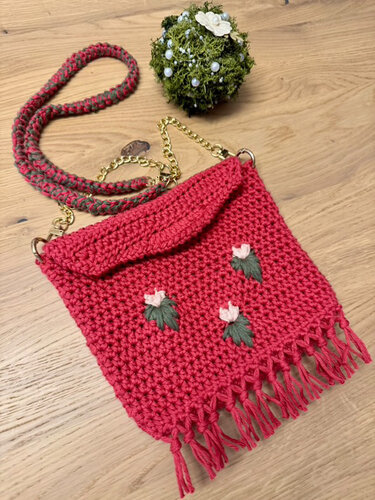 Häkelanleitung Boho Tasche für Dirndl und Alltag