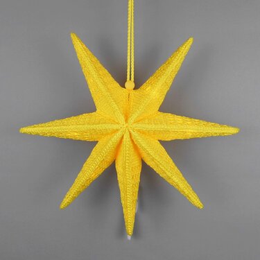 3D Star Lantern in 2 sizes for windows and doors - Crochet