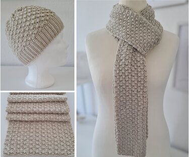 Sparset Schal und Mütze "So easy" Häkelanleitung