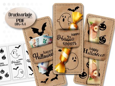 Druckvorlage Halloween PDF - Basteln