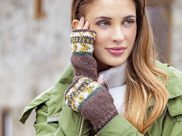 Handschuhe mit Fair-Isle-Muster, stricken - Bild 3