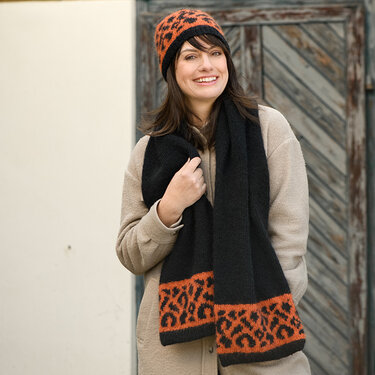 Strickanleitung Damenmütze mit Schal "Nature Cotton" 766022