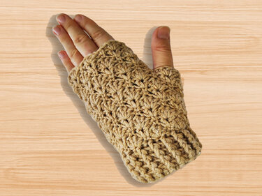 Crochet Fingerless Gloves Pattern – PDF + Video Tutorial – Beginner