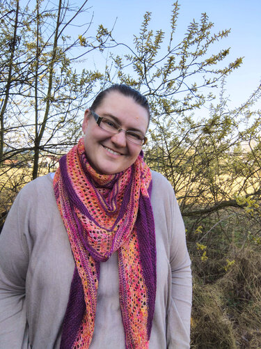 Shawl Libelle - Knitting