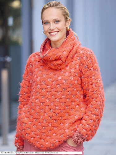 Pulli und Loop mit Hebemaschenmuster - Stricken