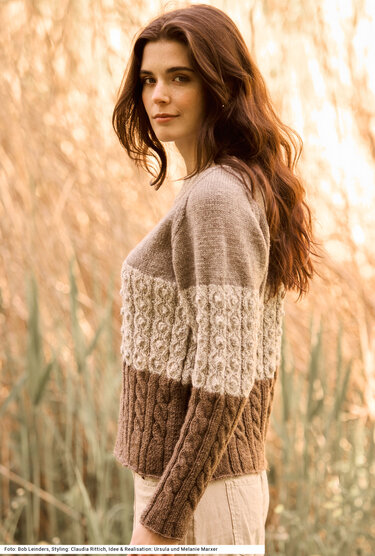 Pulli in Muster-Blockstreifen - Stricken