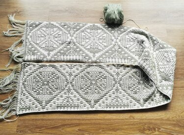 "1002 Nächte"   Anleitung für eine Decke und Tasche in Mosaikhäkeltechnik - Häkeln