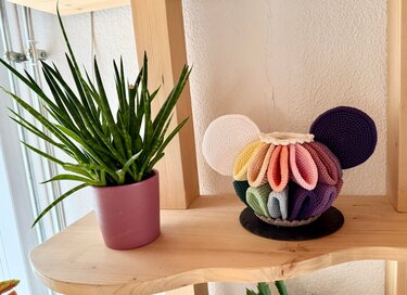 Häkelanleitung Regenbogen Utensilo Bär Maus