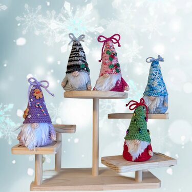 Wichtel zum befüllen mit beweglicher Mütze - Häkeln