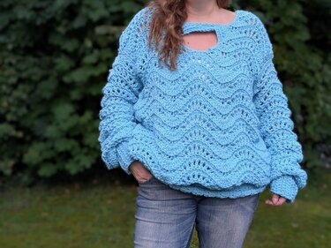 Häkelanleitung Oversize-Sweater "Cloud"