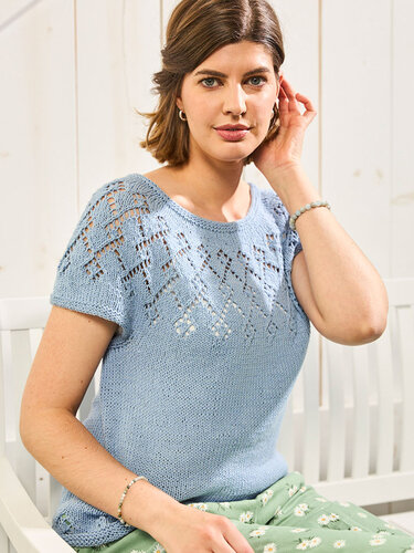 RUNDPASSE CELINE MIT RAUTENMUSTER GESTRICKT - Bild 10