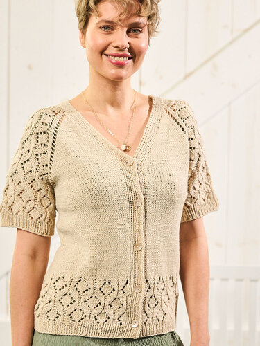 RAGLANJÄCKCHEN CARLA MIT AJOUR-ÄRMEL GESTRICKT - Bild 7