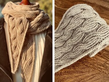 Mini scarf "Wanderdüne" from the Coastal Collection - Knitting