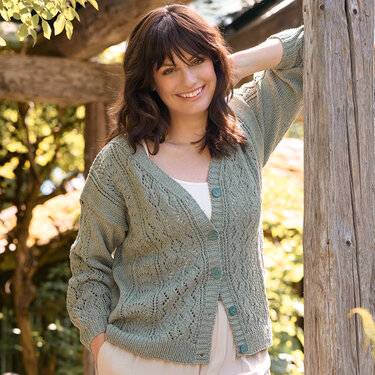 Strickanleitung Damenjacke "Seidenglanz" 766038 - Stricken