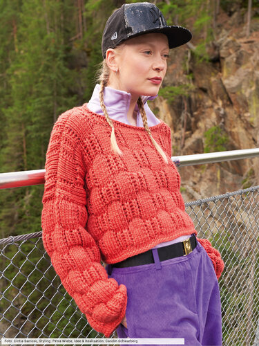 Pulli im Karomuster - Stricken